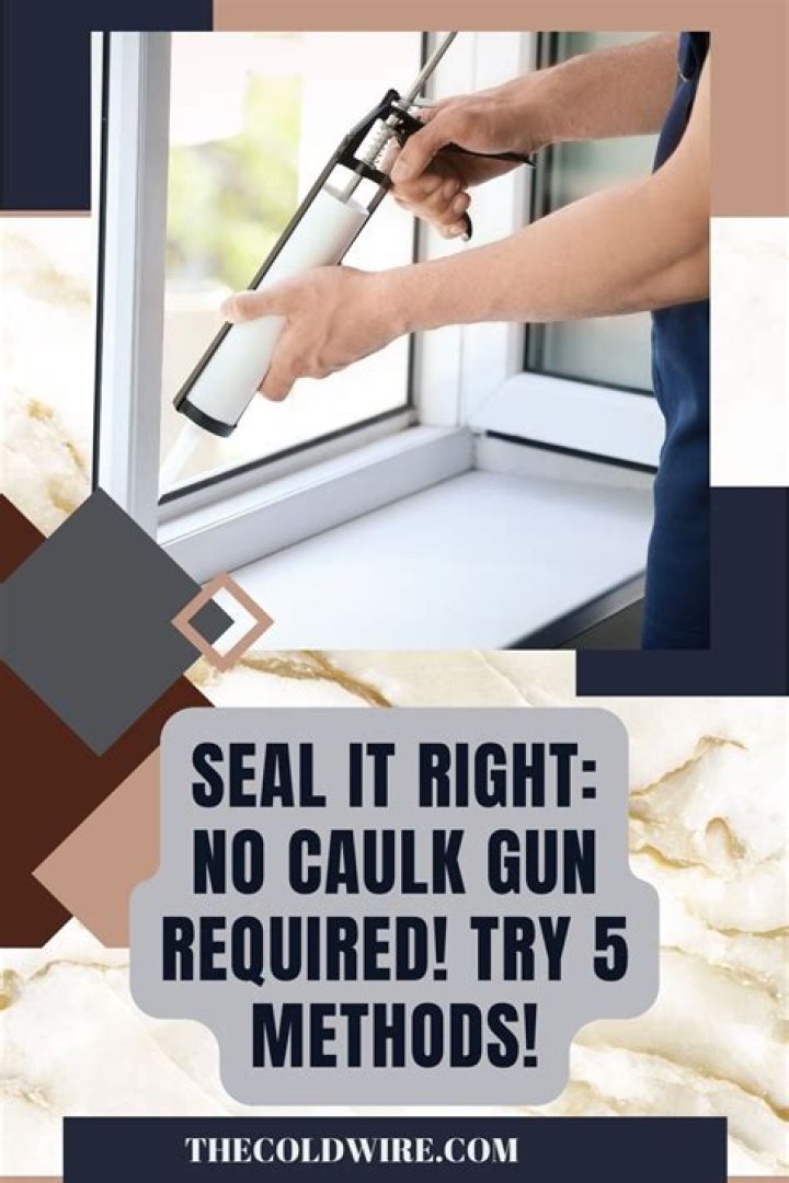 Can you caulk without a gun?