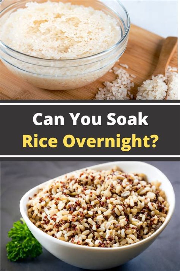 Can you soak rice overnight?