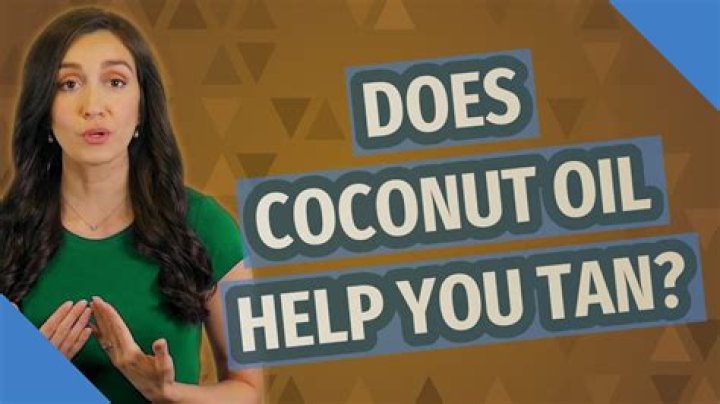 Does coconut oil help you tan?