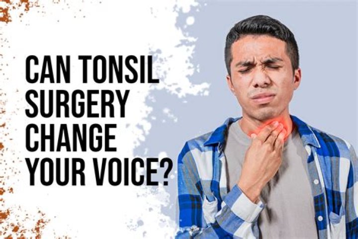 Does your voice change after tonsil removal?