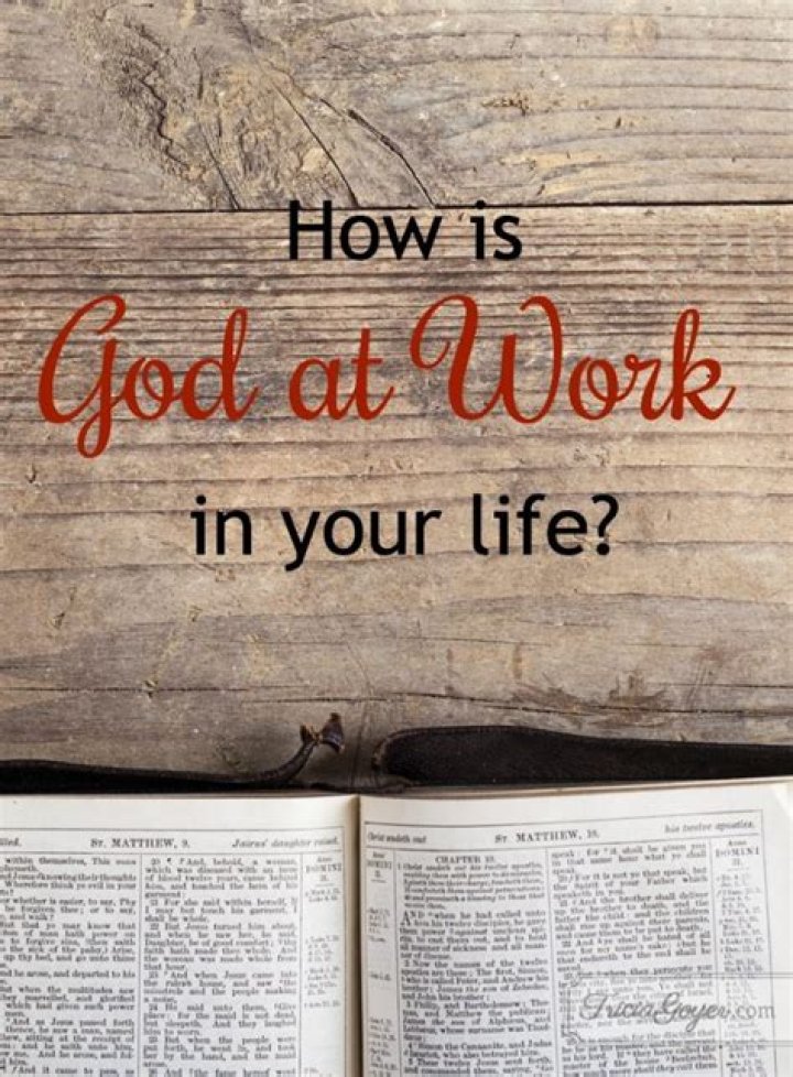 How do I know God is working in my life?