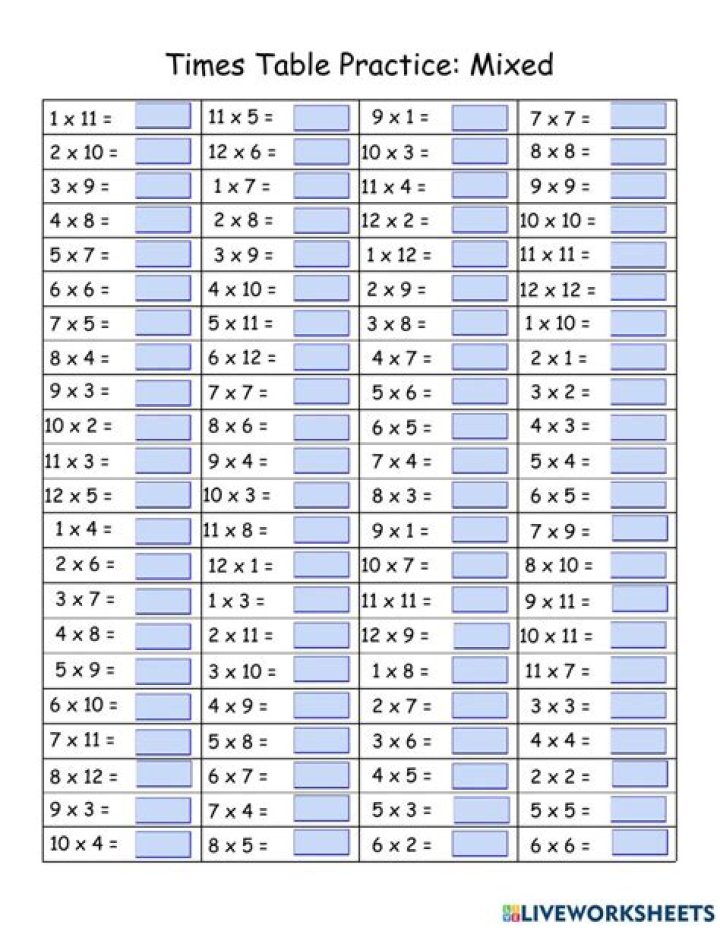 How do I teach my 7 year old times tables?