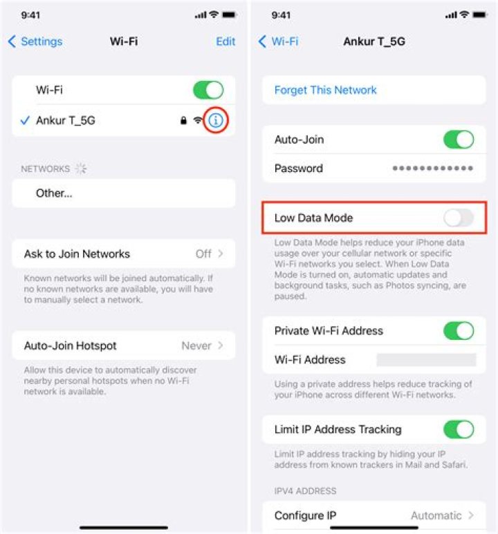 How do I turn off Wi-Fi at night?