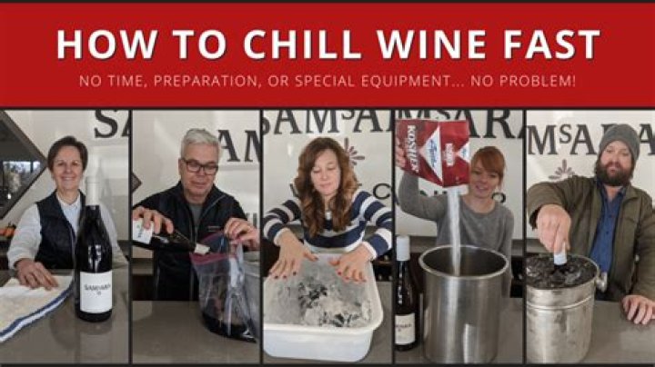 How do you chill wine at home?