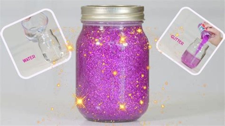 How do you make glitter anxiety jars?