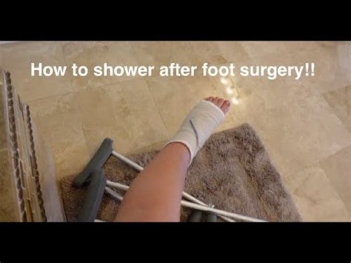 How do you shower with a walking boot?