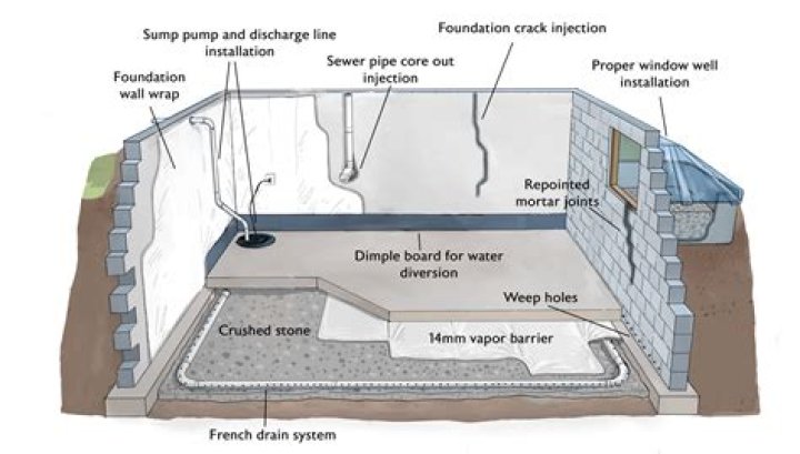 How do you tell if a bathroom has been waterproofed?