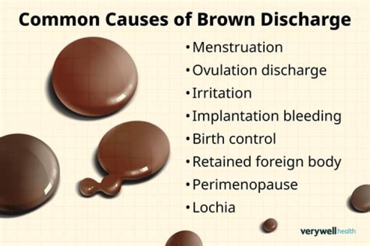 How long does brown discharge last before period?