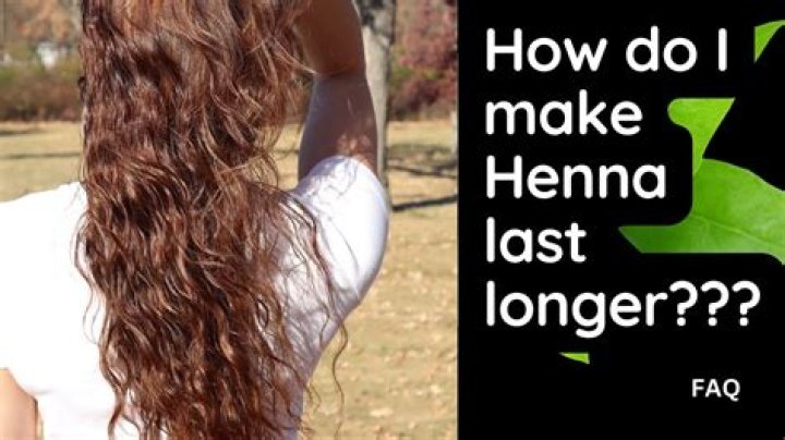 How long does henna last on face?