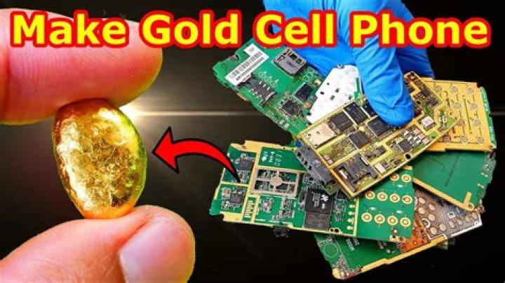 How much gold is in old cell phones?