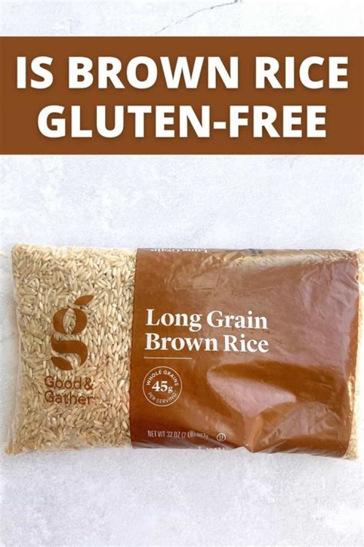 Is brown rice gluten-free?