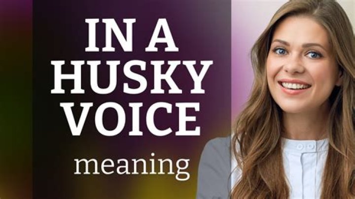 Is husky voice attractive?