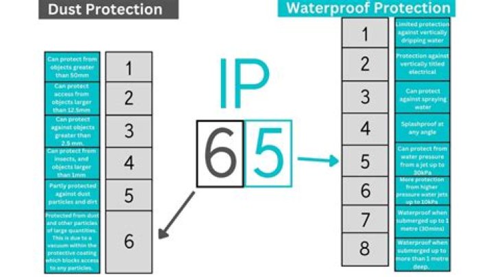 Is IP54 better than IP65?
