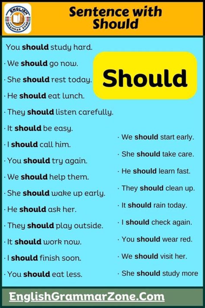 Should example sentences?