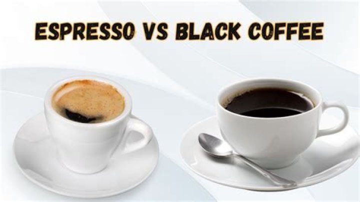 What is a black coffee called?