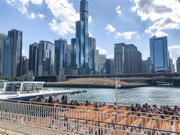 What is at the bottom of the Chicago River?