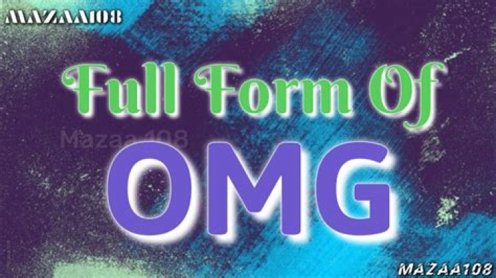 What is OMG full form?