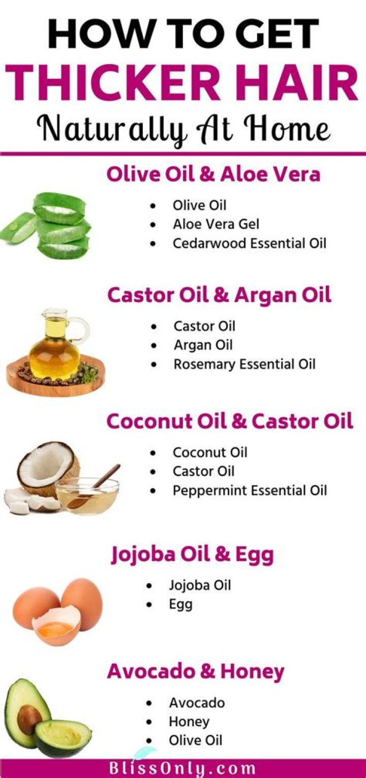 What oils help hair thicken?