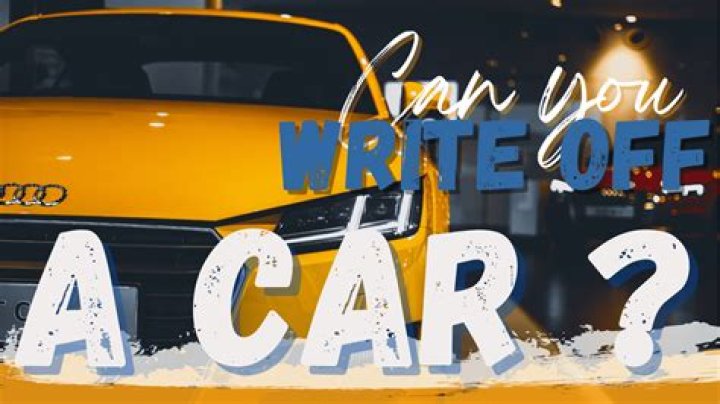 When should you write-off a car?