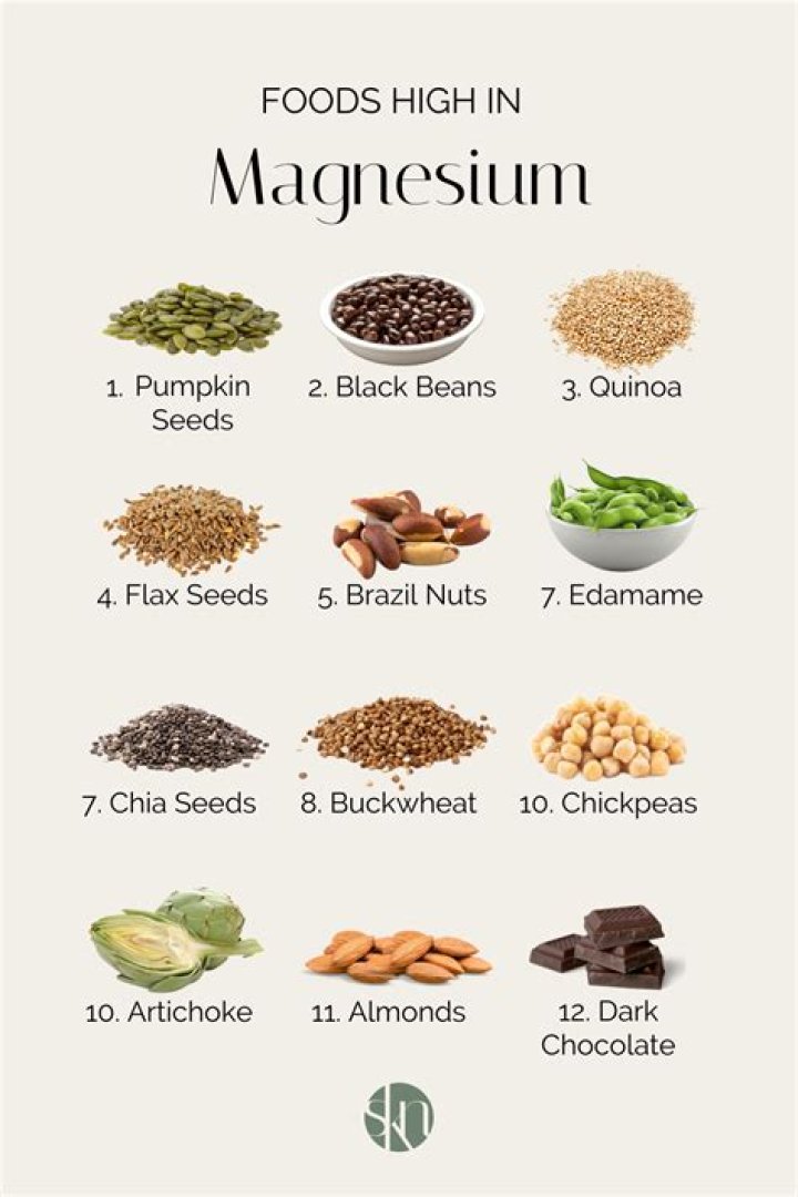 Which food has high magnesium?