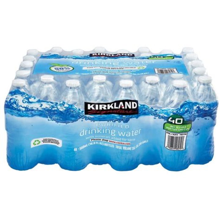 Who is Kirkland water made by?
