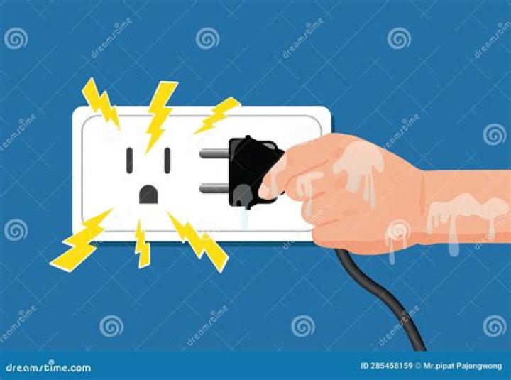 Why a switch should not be touched with wet hands?